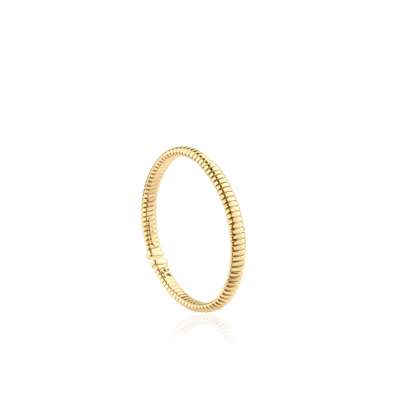 Bracelet spirale aplatie en Or jaune 750/1000.