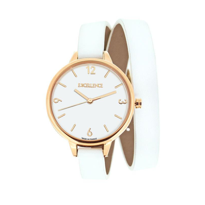 Montre Excellence Acier RG DB WH