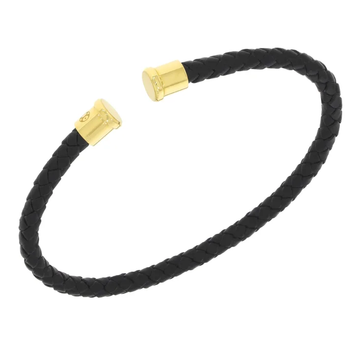 Cuir Noir 4mm Excellence Caméléon Acier 316L Y 2