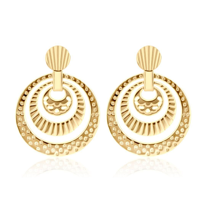 Boucles Excellence Plaqué Or 18K 3Mic