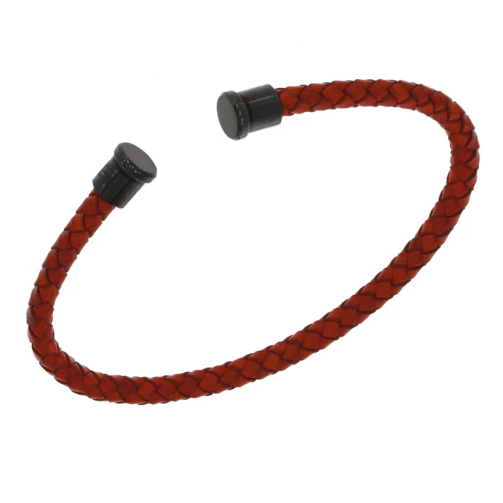 Cuir Rouge 4mm Excellence Caméléon Acier 316L B 2