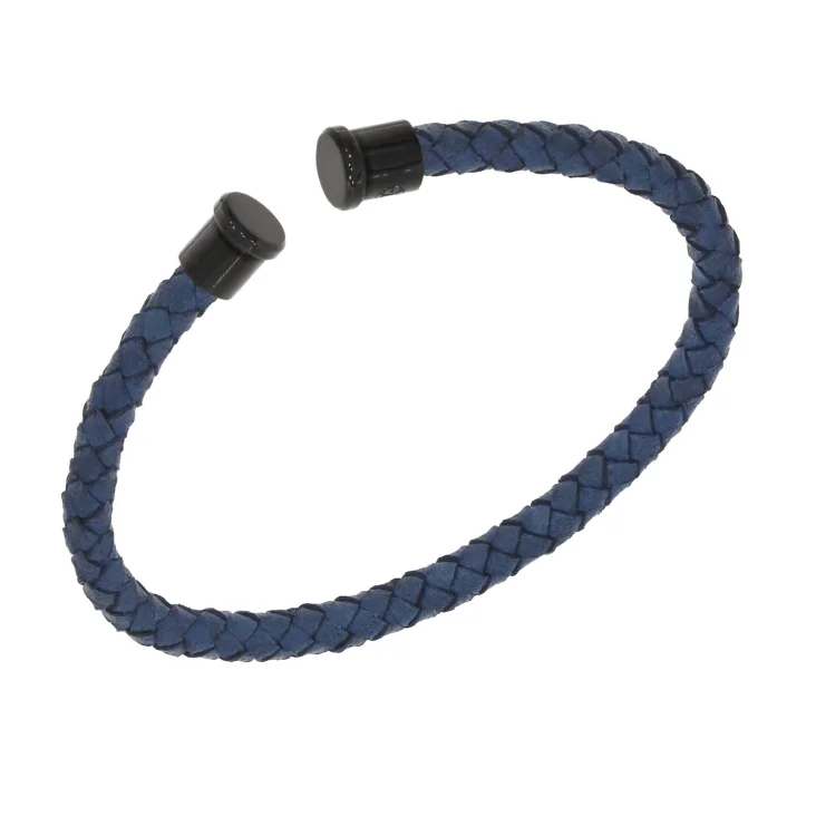 Cuir Bleu 4mm Excellence Caméléon Acier 316L B 2