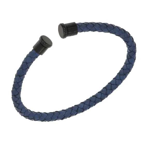 Cuir Bleu 4mm Excellence Caméléon Acier 316L B