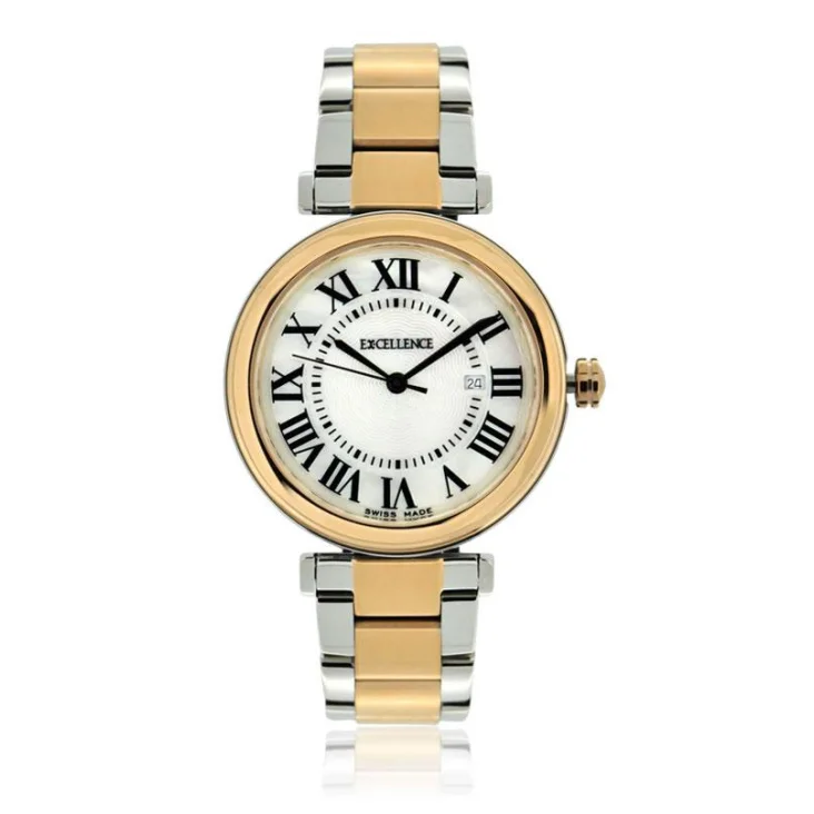 Montre Excellence Acier 316L R,Gold & MOP