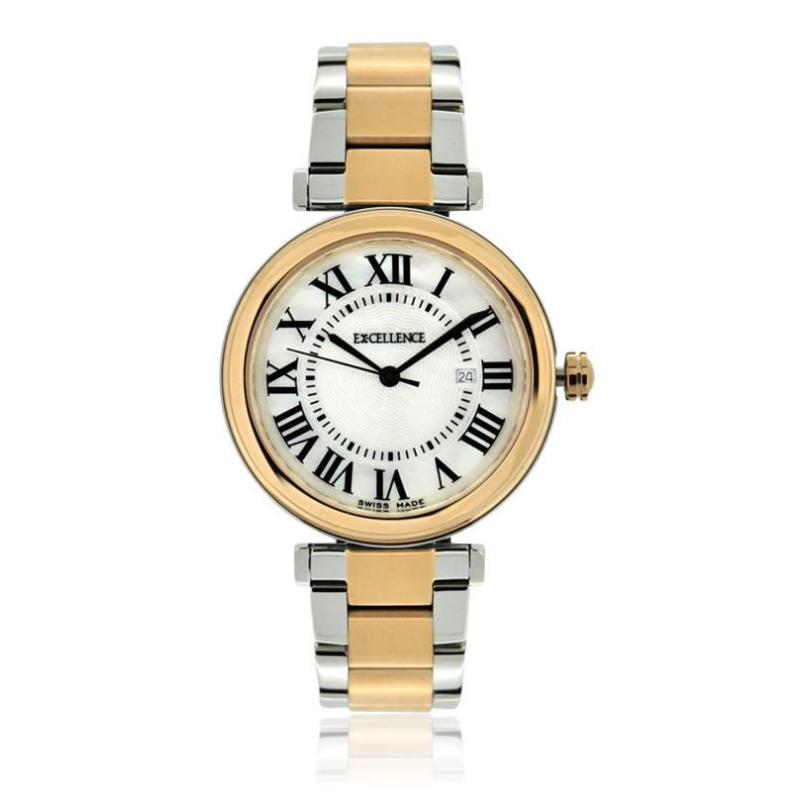 Montre Excellence Acier 316L R,Gold & MOP