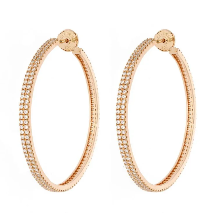 Créoles Excellence Argent 925 R.Gold