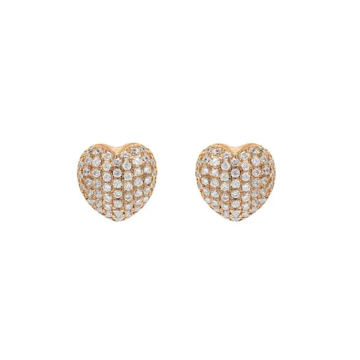 Puces d'Oreilles d'oreille Excellence Argent 925 R.Gold