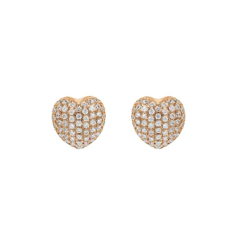 Puces d'Oreilles d'oreille Excellence Argent 925 R.Gold