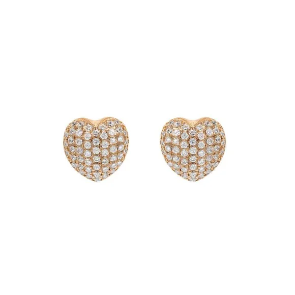 Puces d'Oreilles d'oreille Excellence Argent 925 R.Gold