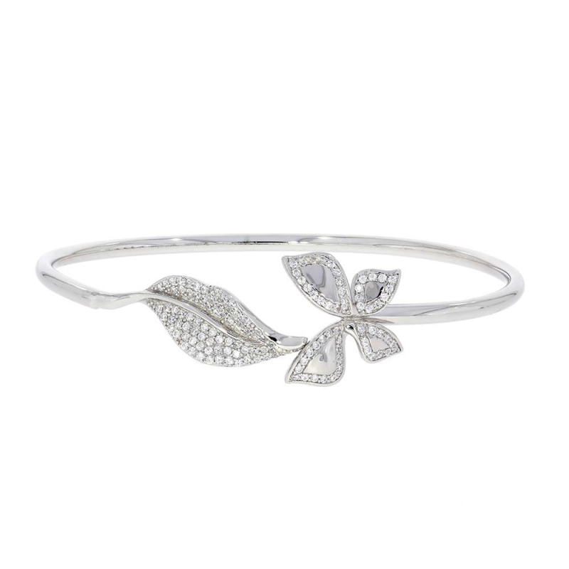 Bracelet jonc papillon