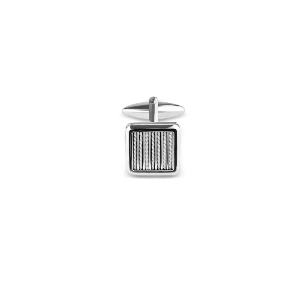 Boutons de manchettes Excellence Acier 316L & Or 18K
