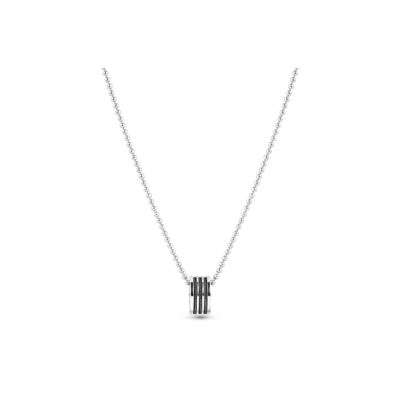 Pendentif ring Excellence Acier 316L & Or 18K