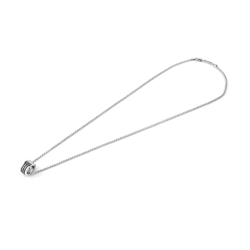 Pendentif ring Excellence Acier 316L & Or 18K