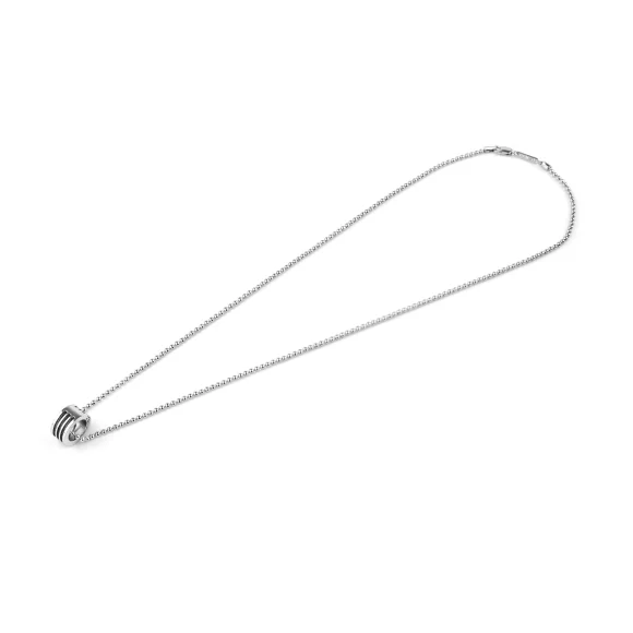 Pendentif ring Excellence Acier 316L & Or 18K
