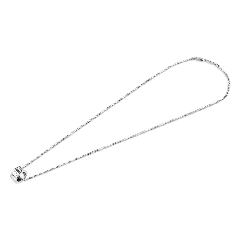 Pendentif ring Excellence Acier 316L & Or 18K