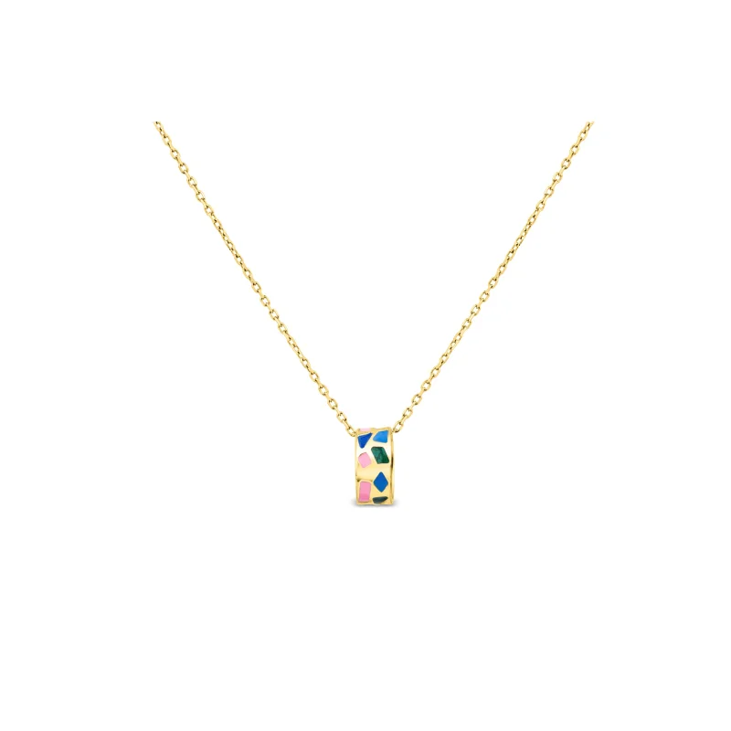 Pendentif Anneau Excellence Plaqué Or 18K 3Mic