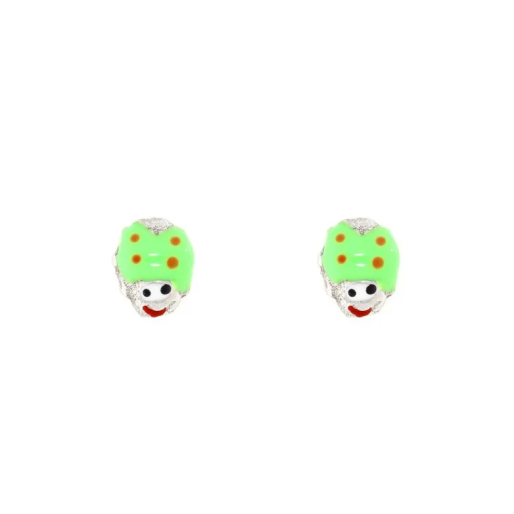 Puces d'Oreilles d'Oreilles Coccinelle Excellence Argent 925 Rh