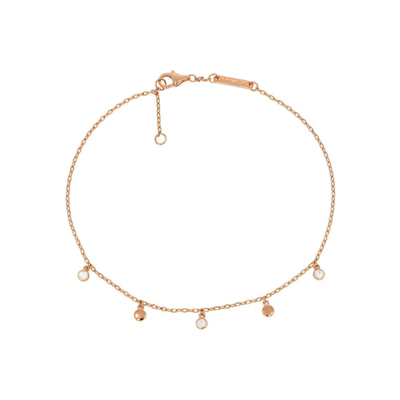 Chaine de cheville Princesse Excellence Argent 925 RG