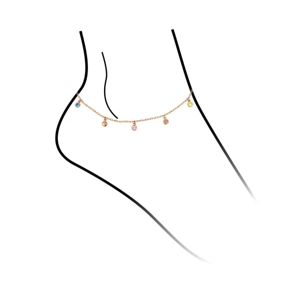 Chaine de cheville Princesse Excellence Argent 925 RG