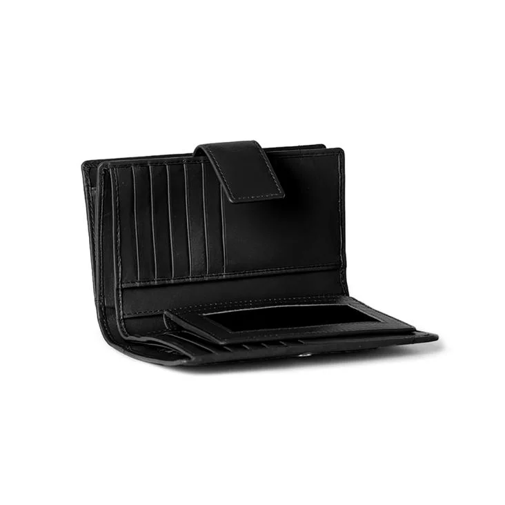 Portefeuilles Excellence en Cuir de veau Italien noir 2