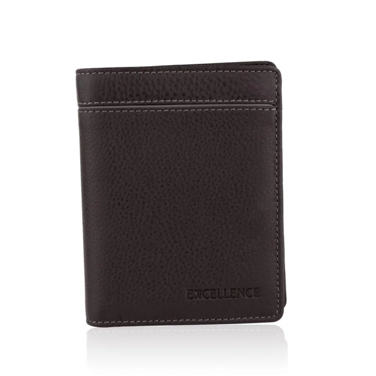 PorteFeuille RFID Excellence Cuir veritable Italie Marron