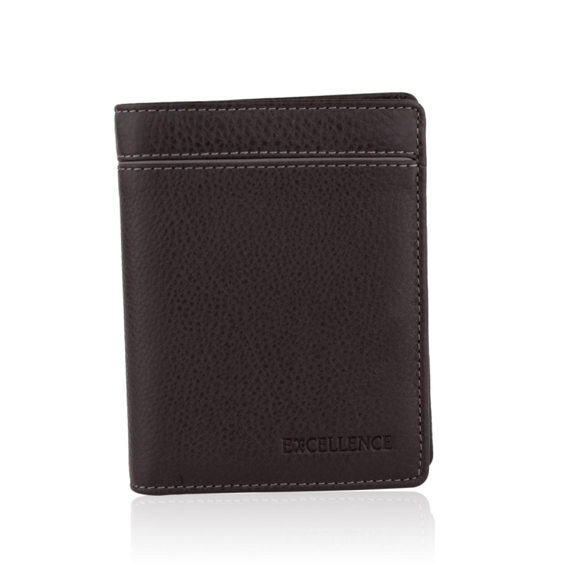 PorteFeuille RFID Excellence Cuir veritable Italie Marron