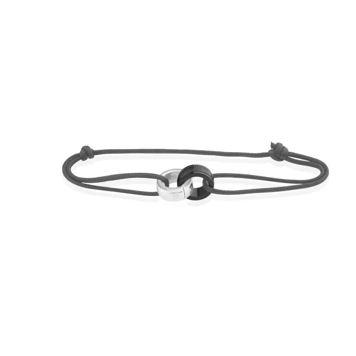 Lien Excellence Acier 316L White & Black