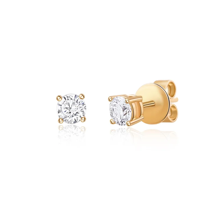 Boucles Excellence Or jaune 750/1000 & Diamants