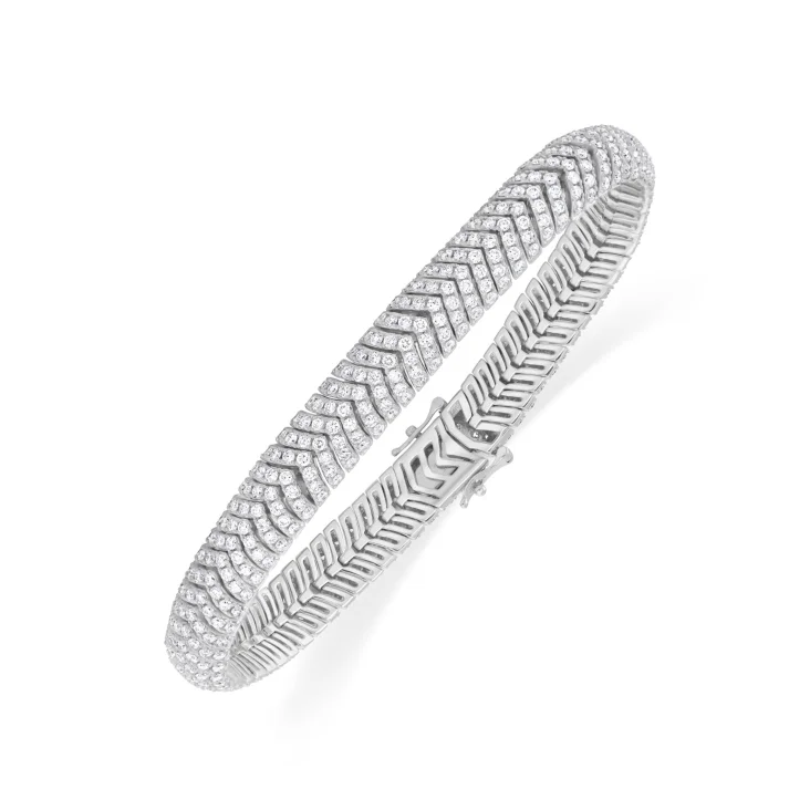 Bracelet Excellence Or gris 750/1000 & Diamants 2