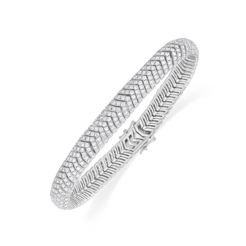 Bracelet Excellence Or gris 750/1000 & Diamants Bracelet Excellence Or gris 750/1000 & Diamants