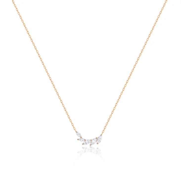 Collier navette Excellence Or jaune 750/1000 & Diamants
