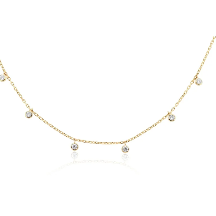 Collier Excellence Or jaune 750/1000 & Diamants