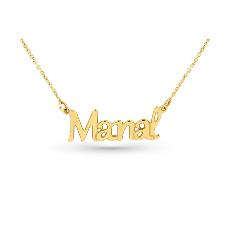Collier prénom decoupé Or 18K