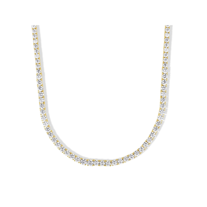 Collier rivière Excellence Plaqué Or 18k 3Mic