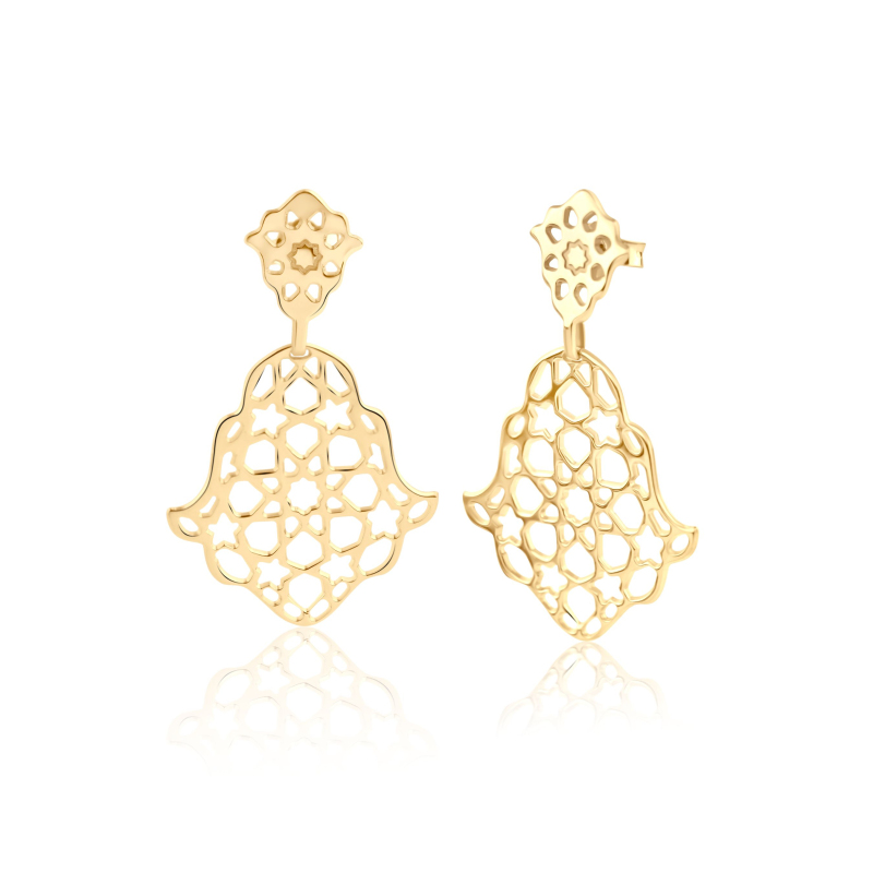 Boucles Khmissa Excellence Or jaune 750/1000