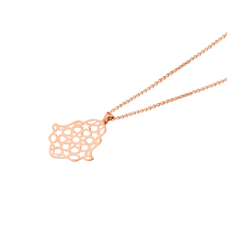 Pendentif Khmissa Excellence Or rose 18K 2