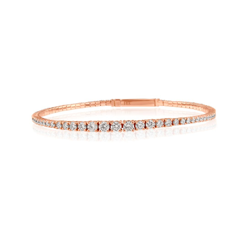 Bracelet Excellence Or rose 750/1000 & Diamants