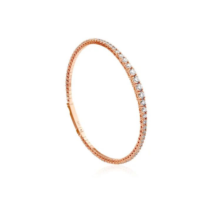 Bracelet Excellence Or rose 750/1000 & Diamants 2