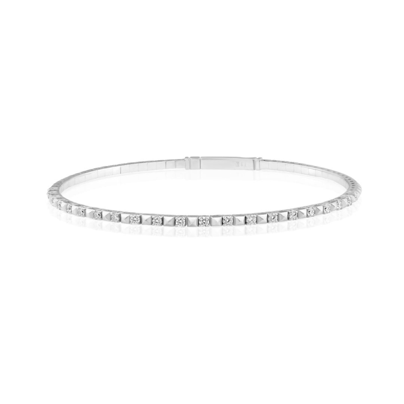Bracelet Excellence Or gris 750/1000 & Diamants