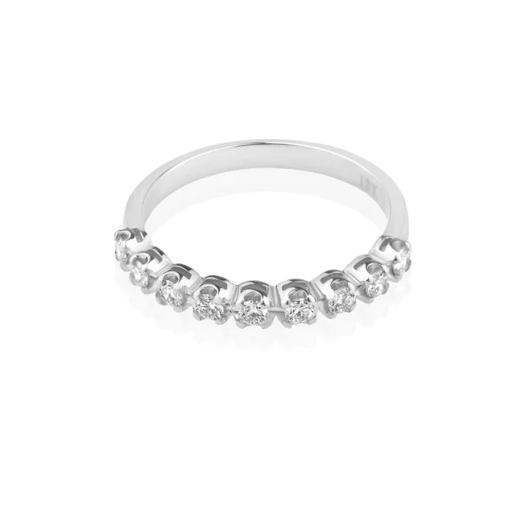 Demi alliance Excellence Or gris 750/1000 & Diamants