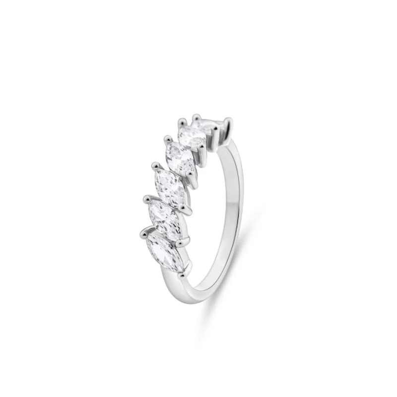Demi-Alliance en argent 925