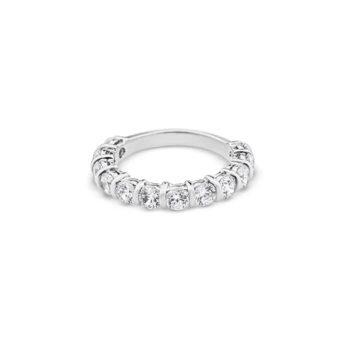 Demi alliance Excellence Argent 925 Rh