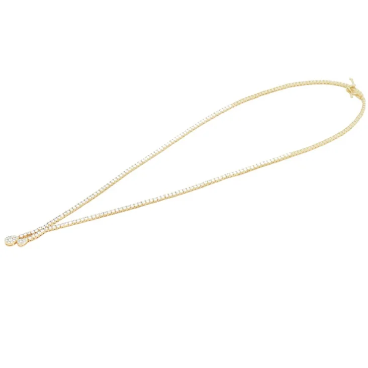 COLLIER RIVIÈRE EXCELLENCE OR JAUNE 750/1000 & DIAMANTS 2
