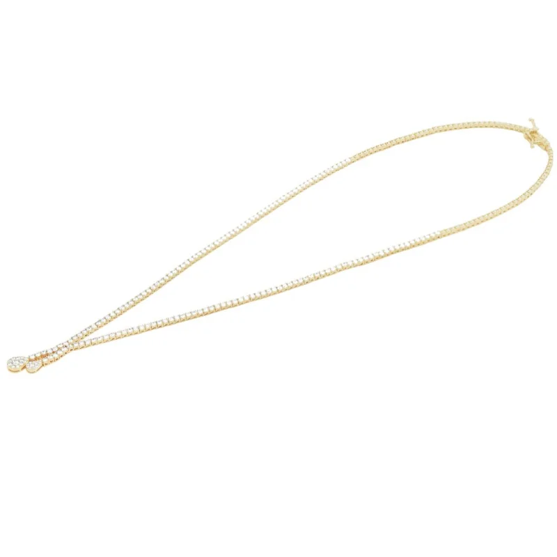 COLLIER RIVIÈRE EXCELLENCE OR JAUNE 750/1000 & DIAMANTS
