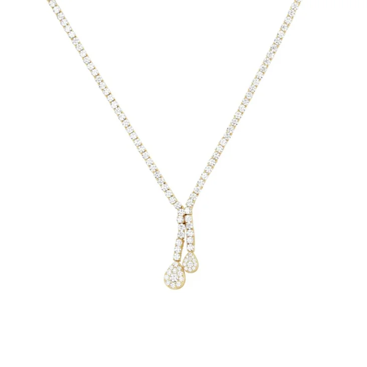 COLLIER RIVIÈRE EXCELLENCE OR JAUNE 750/1000 & DIAMANTS