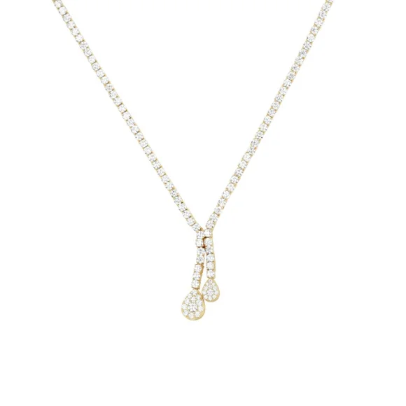 COLLIER RIVIÈRE EXCELLENCE OR JAUNE 750/1000 & DIAMANTS