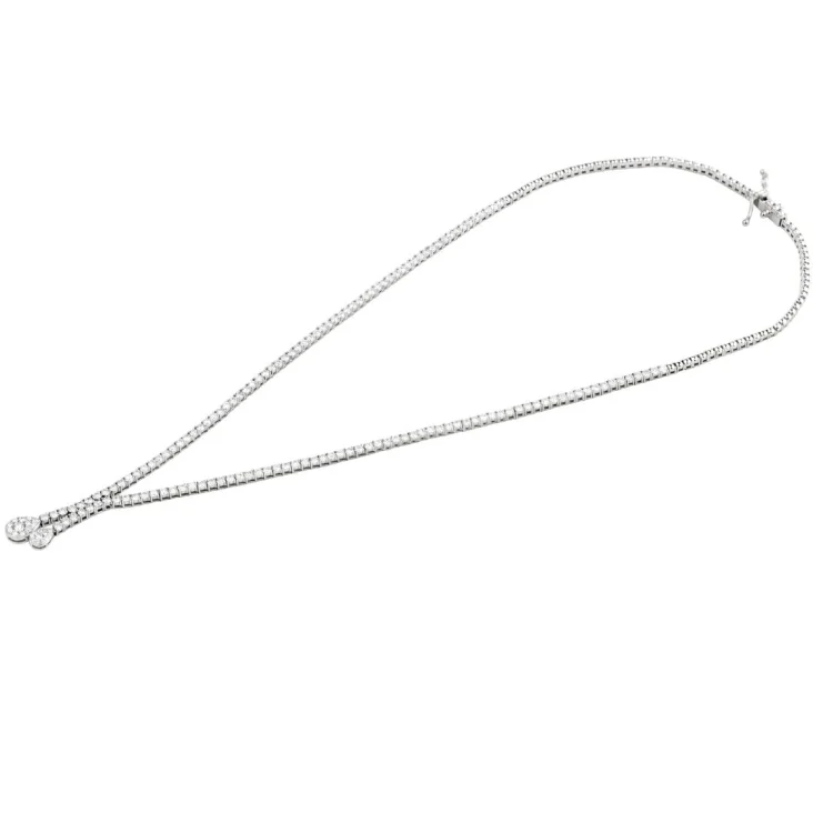 Collier rivière Excellence Or gris 750/1000 & Diamants 2