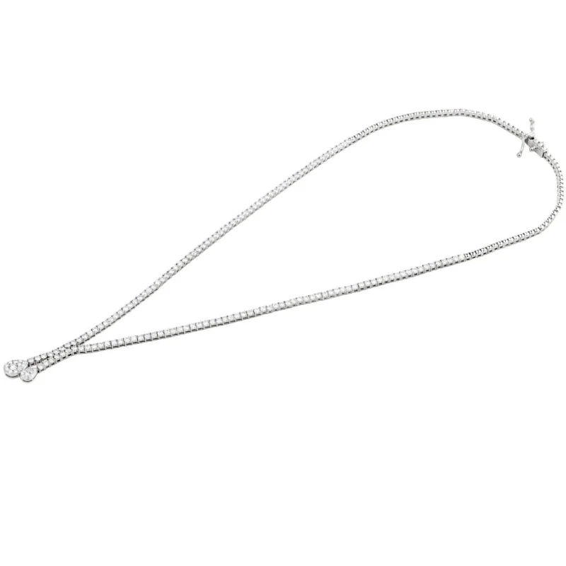 Collier rivière Excellence Or gris 750/1000 & Diamants