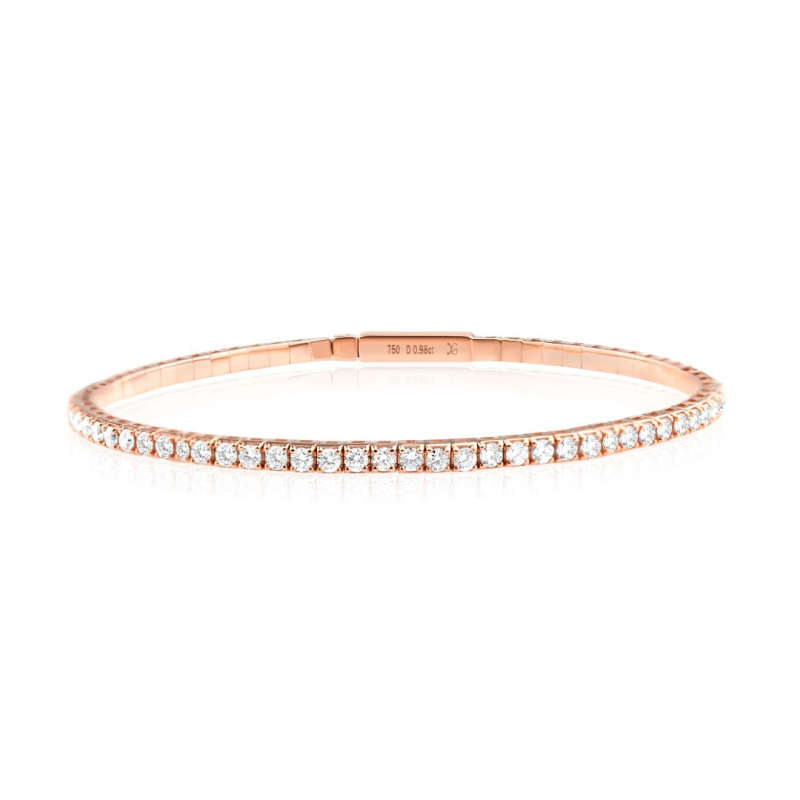 Bracelet rivière Excellence Or rose 750/1000 & Diamants