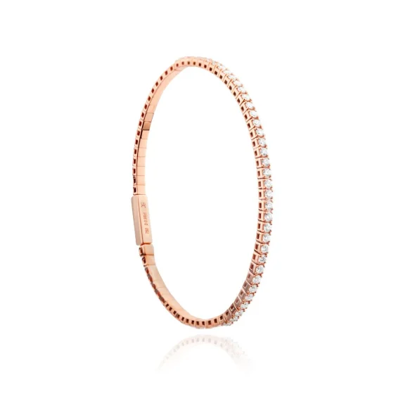 Bracelet rivière Excellence Or rose 750/1000 & Diamants